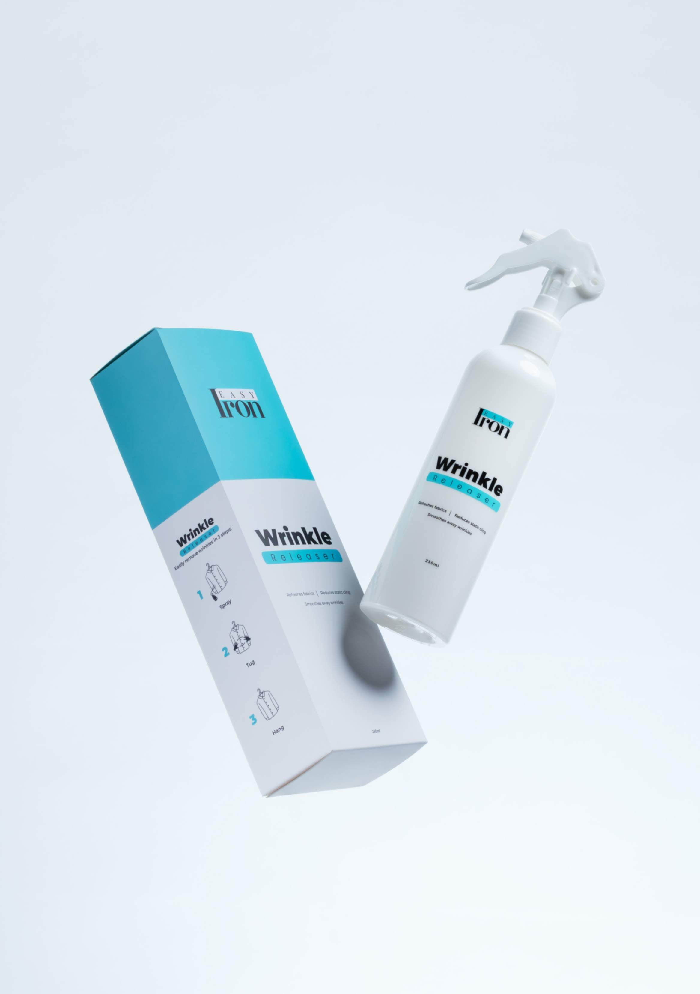 Five packs to keep your laundry in check! Never stress about ironing again! Say goodbye to ironing boards and hello to more free time. It's the ideal pack for larger families, style-conscious professionals, or anyone who wants to make sure they're always looking sharp. Keep a bottle anywhere you want!—your bag, your workplace, your home, and even your luggage! And remember, we're so sure you'll love it that we offer a 100% money-back guarantee. No questions asked.