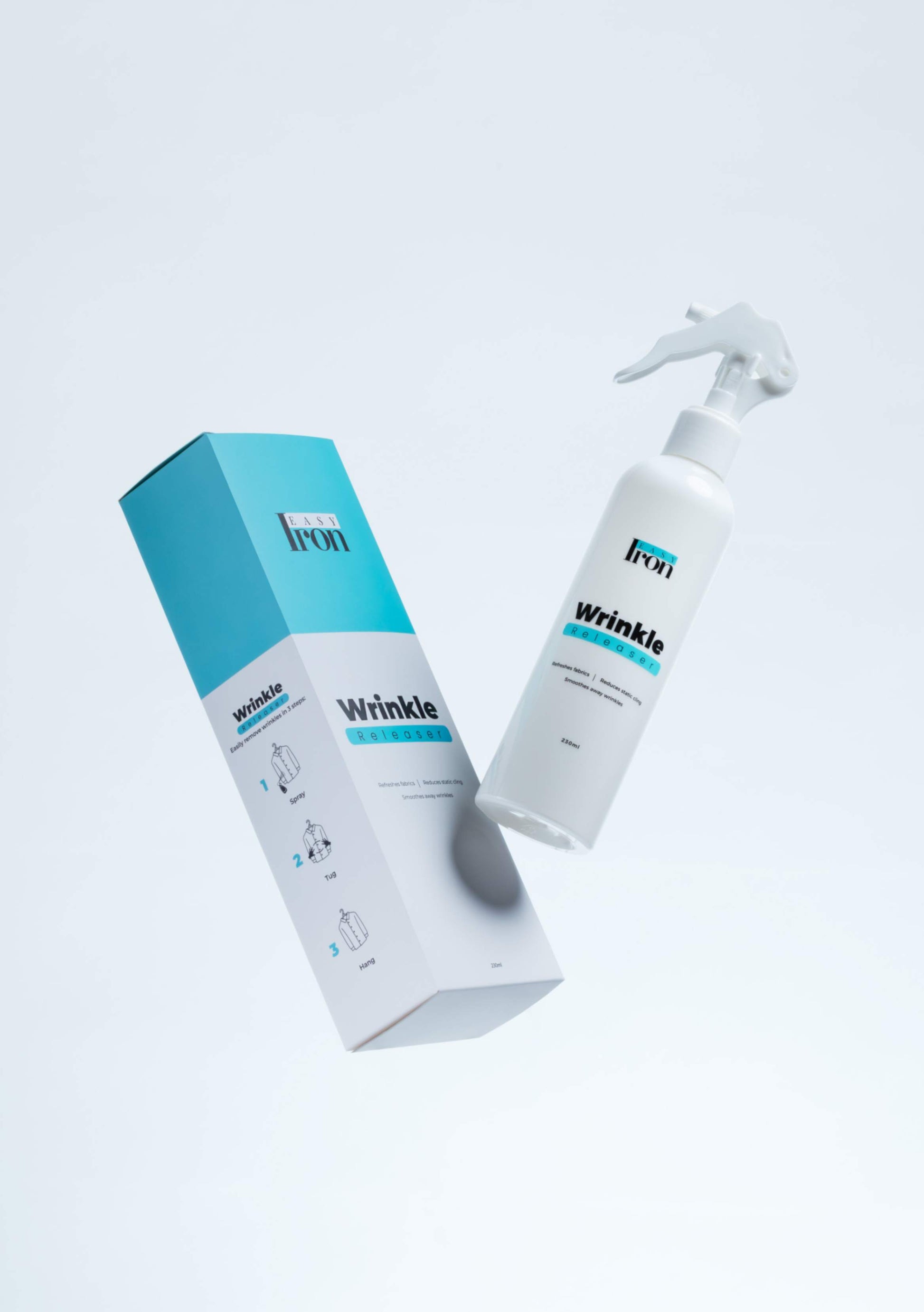 Five packs to keep your laundry in check!  Never stress about ironing again! Say goodbye to ironing boards and hello to more free time.  It's the ideal pack for larger families, style-conscious professionals, or anyone who wants to make sure they're always looking sharp.  Keep a bottle anywhere you want!—your bag, your workplace, your home, and even your luggage!  And remember, we're so sure you'll love it that we offer a 100% money-back guarantee. No questions asked.